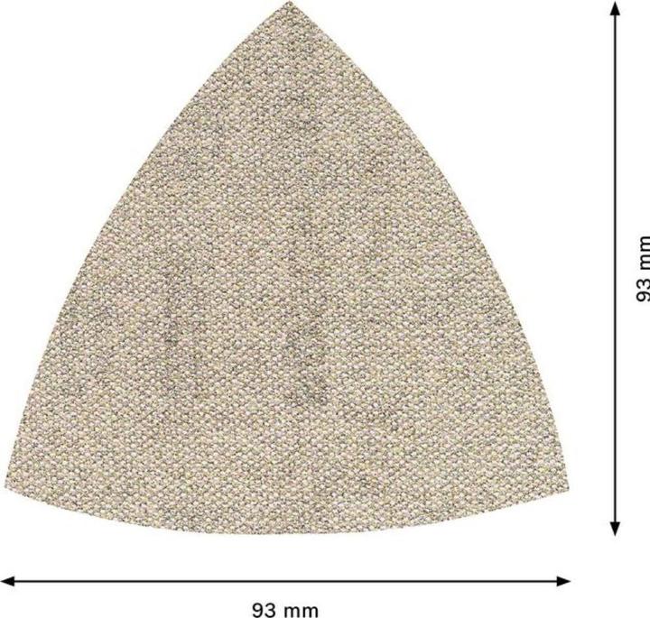 Immagine prodotto Bosch Professional Zubehör EXPERT M480 Rete di levigatura per levigatrice a delta, 93 mm, G 80, 5 pezzi. (80)