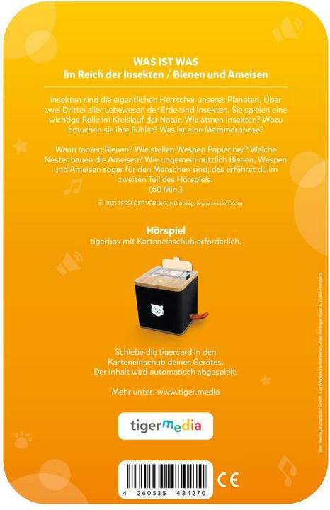 Produktbild Tigermedia Tigercard- Was ist was: Im Reich der Insekten Bienen und Ameisen (Deutsch)