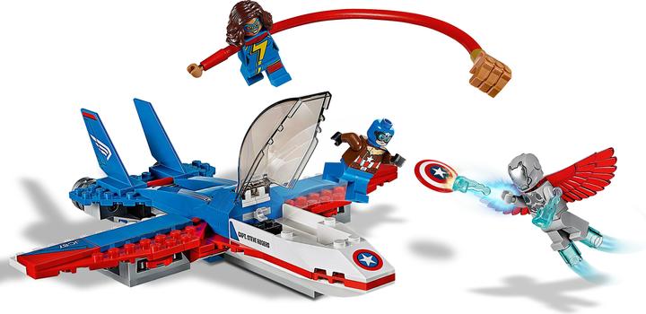 Actual product image LEGO Marvel Super Heroes Captain America: Jet plane (76076, LEGO Marvel)