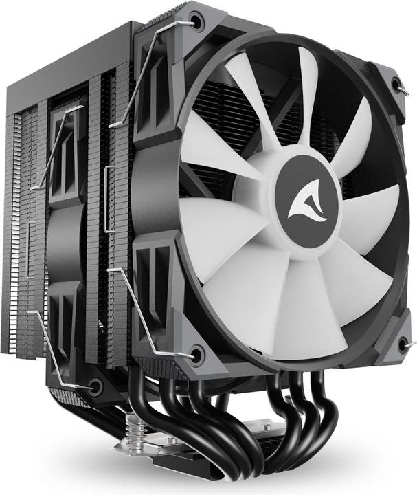 Actual product image Sharkoon A60 RGB Black Air Cooler (159 mm)