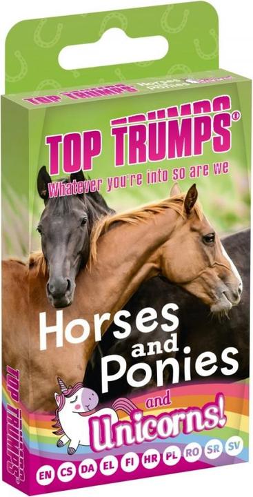 Produktbild Winning Moves Top Trumps Kartenspiel „Pferde, Ponys und Einhörner“.