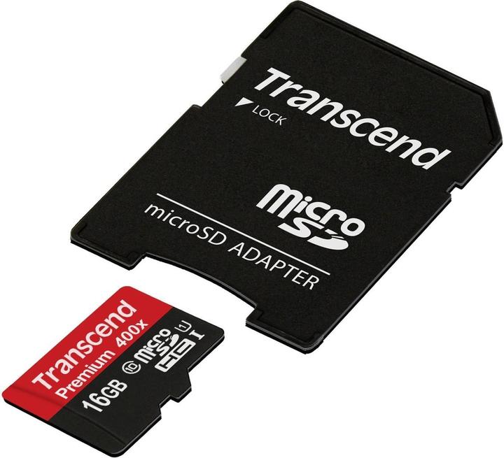 Immagine prodotto Transcend Premium 400x (16 GB, microSDHC, U1, UHS-I)