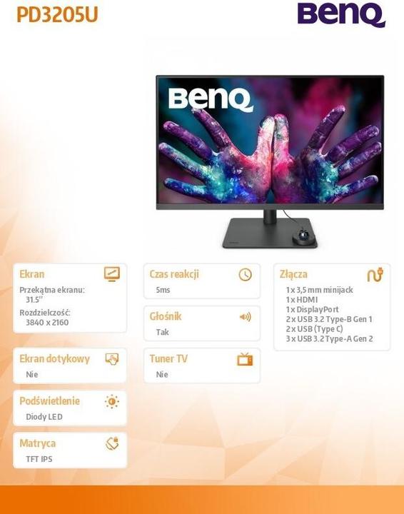 Immagine prodotto BenQ PD3205U (3840 x 2160 pixel, 32")