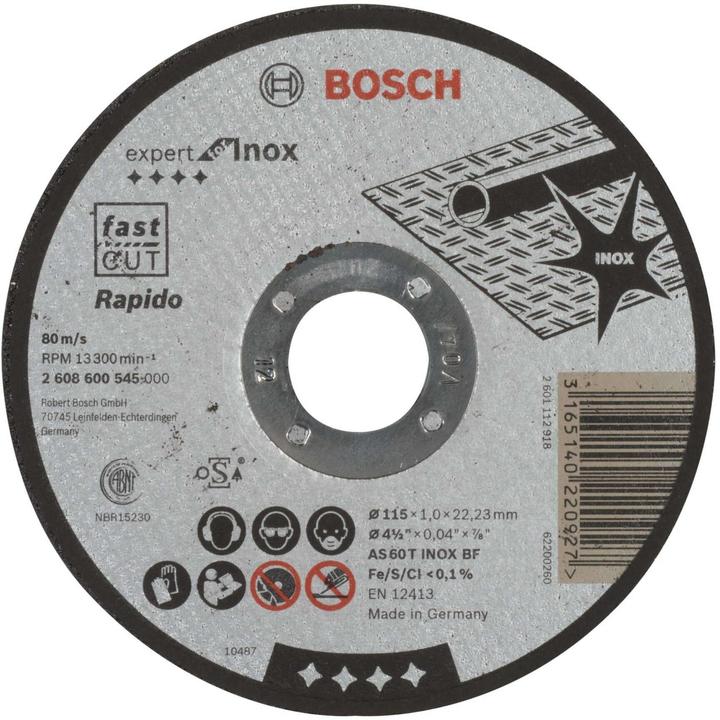 Produktbild Bosch Professional Zubehör PRO Stainless Steel and Metal Trennscheibe, 115 x 1 x 22,23 mm