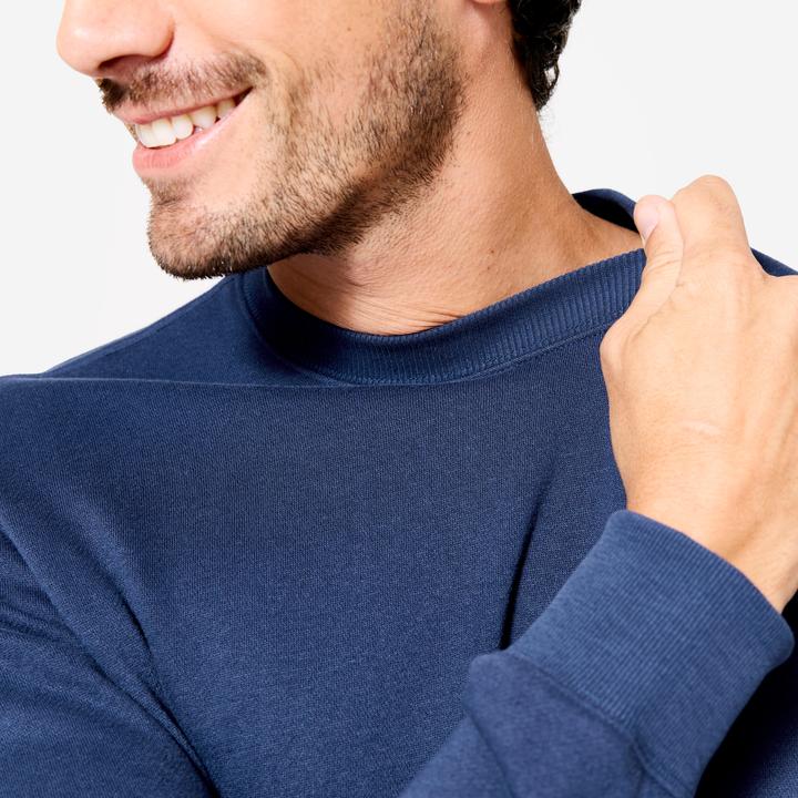 Actual product image Domyos Sweatshirt Herren warm Baumwolle - dunkelblau (S)