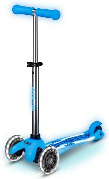 Micro Scooter Mini Deluxe Glow Plus LED Blau