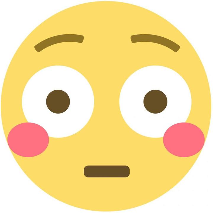 Image du produit Emojione Emoji visage rougi (40 x 40 cm)