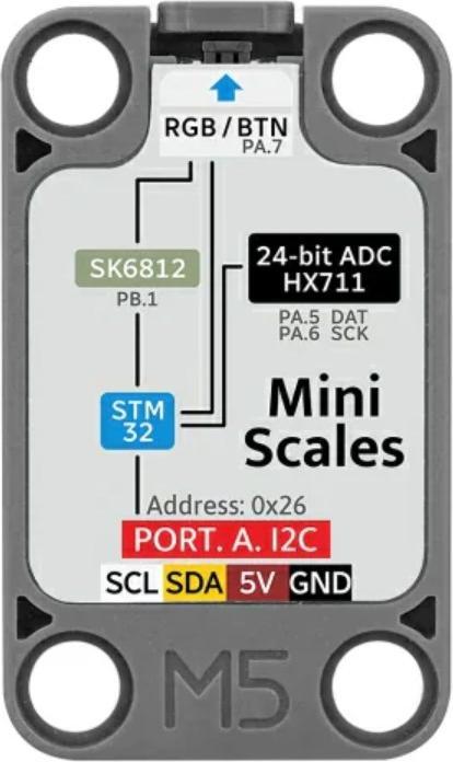 Actual product image M5Stack Mini Scales Unit HX711