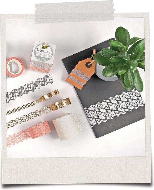 Actual product image Folia Washi decor lace border set