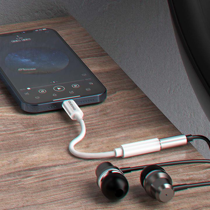 Actual product image Dudao Audio Adapter L16i (Lightning, 3.5mm jack)