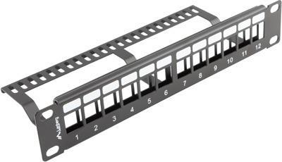 Actual product image Lanberg patch panel blank 12 port 1U