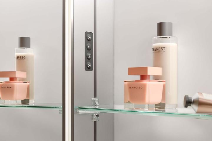 Produktbild Schneider ADVANCED Line Comfort LED Lichtspiegelschrank, 2 Türen, 91,5x71,5x12cm, 194.090.
