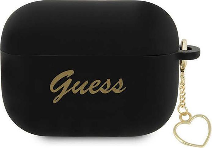 Guess 4G Charms Heart Silicone Case for Apple Airpods Pro 2 - black (Headphone bag)