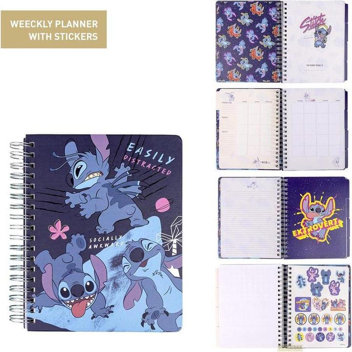 Produktbild Cerda STITCH - Agenda Hebdomadaire Non Daté + Intercalaires - 19 x 24 x 2 cm (19 x 24 cm, Französisch)