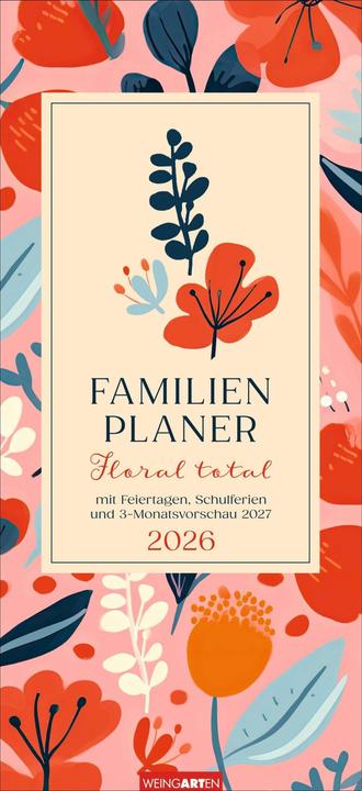 Actual product image Floral total Familienplaner 2026 (German)