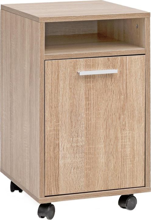 Produktbild FineBuy Rollcontainer Holz furniert Braun