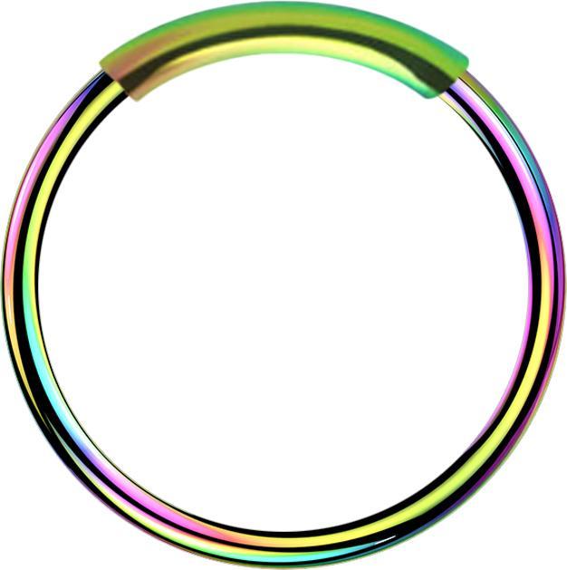 Star Piercing Nasenring endlos farbig (ohne Messing, Chirurgenstahl 316L)