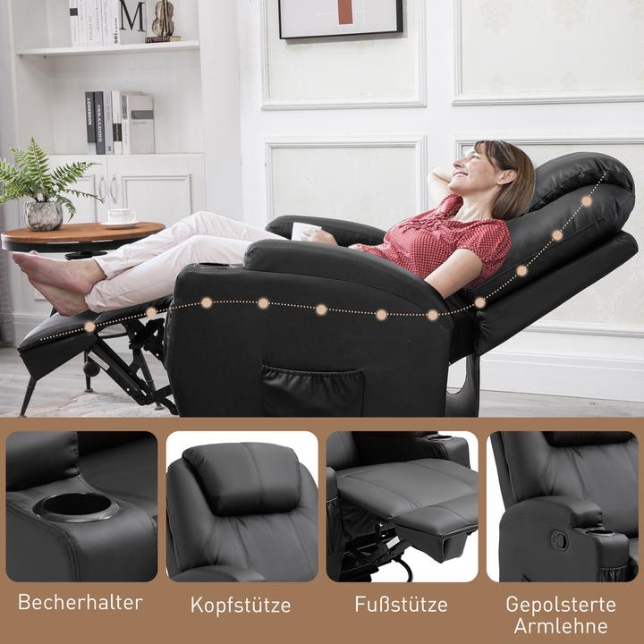 Produktbild Homcom Massagesessel mit Liegefunktion