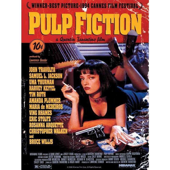 Produktbild Pulp Fiction Leinwanddruck Abdeckung (50 x 40 cm)