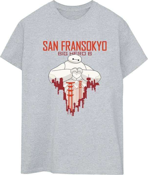 Disney Big Hero 6 Baymax San Fransokyo Heart TShirt (XXL)