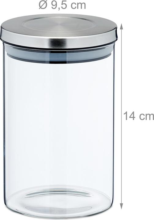 Productafbeelding Relaxdays 4x voorraadpotten (0.75 l)