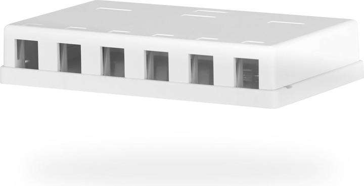 M-Cab Keystone Box 6port Surf-Mounted (Keystone Modulhalter)