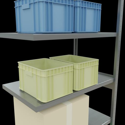 Actual product image Schulte Lagertechnik MULTIplus250 boltless add-on bay system with length bolts
