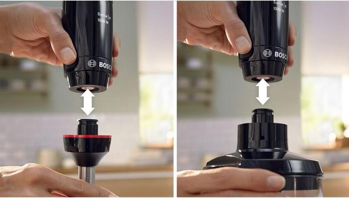 Produktbild Bosch Hausgeräte Serie 4 MSM4B621 - ErgoMaster staafmixer - 1000W - Zwart (EU-Stecker)