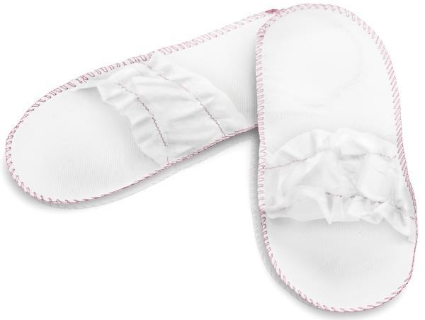 Image du produit Cosmetic Pantoufles jetables en non-tissé élastiques/ouvertes (Taille unique)