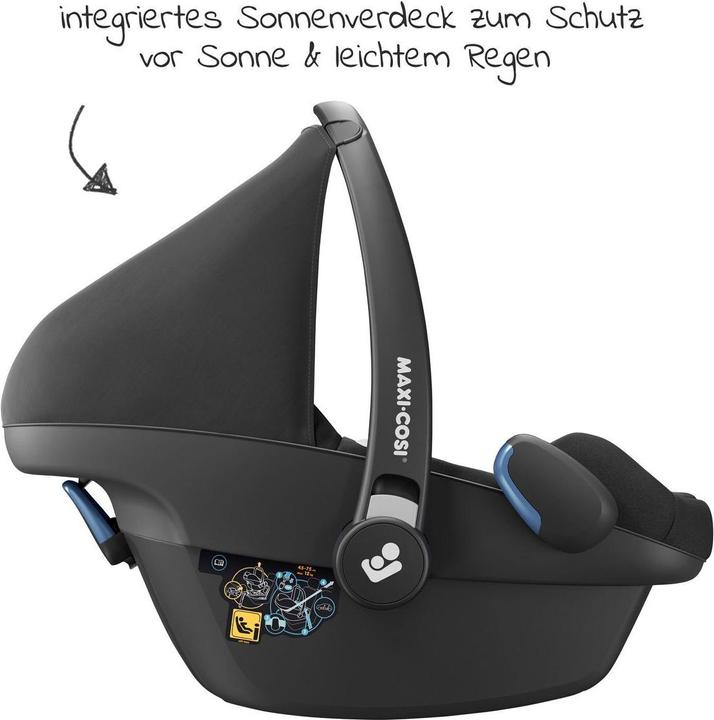 Produktbild Maxi-Cosi Babyschalen 3in1 Babyschale & Reboarder-Set ab Geburt (Reboarder, Babyschale, ECE R129/i-Size Norm)