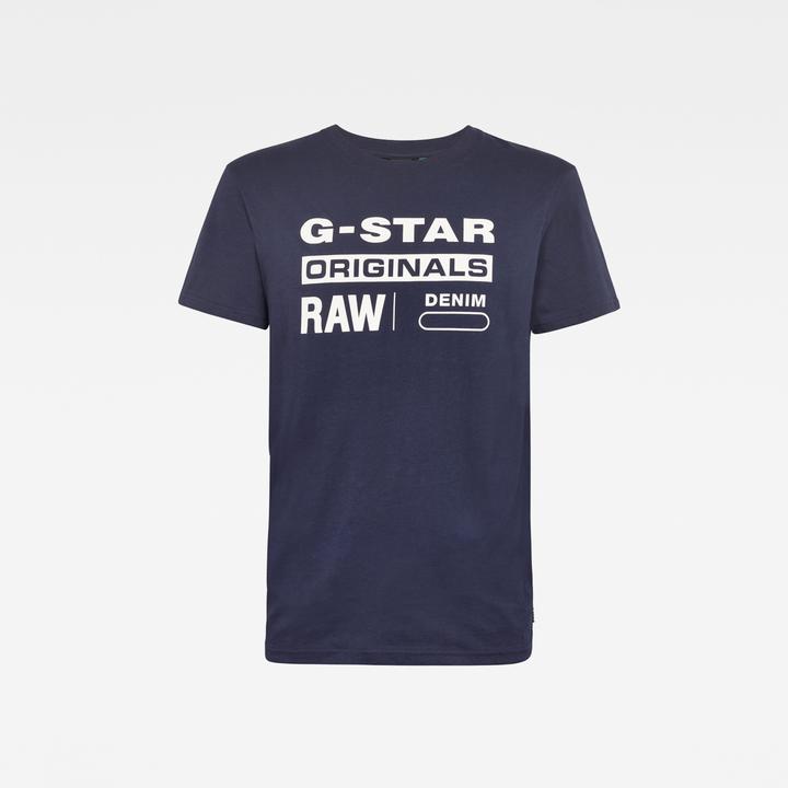 Immagine prodotto G-Star Printed Graphic Eight T-Shirt Regular Fit Sartho Blue (M)