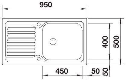 Actual product image Blanco Tipo XL 6 S (Fitted sink, 95 cm, 50 cm)