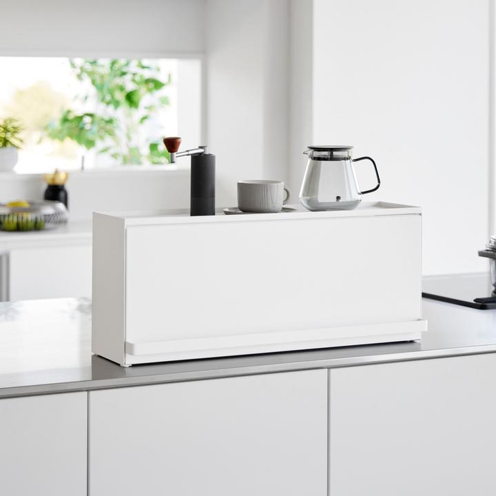 Image du produit Yamazaki Boîte de rangement semi-fermée pour la ligne de cuisine TOWER