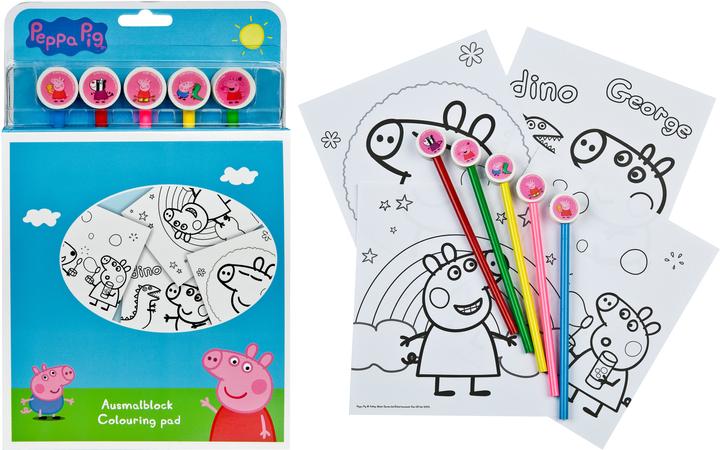 Immagine prodotto Undercover Libro da colorare con matite colorate, Peppa Pig