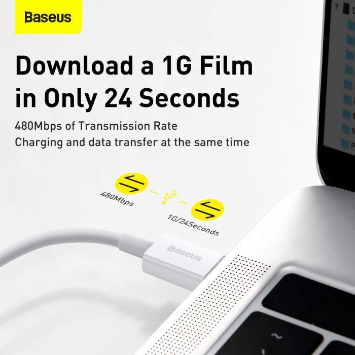 Image du produit Baseus Supérieur USB Type C - Lightning (1 m, USB 2.0)