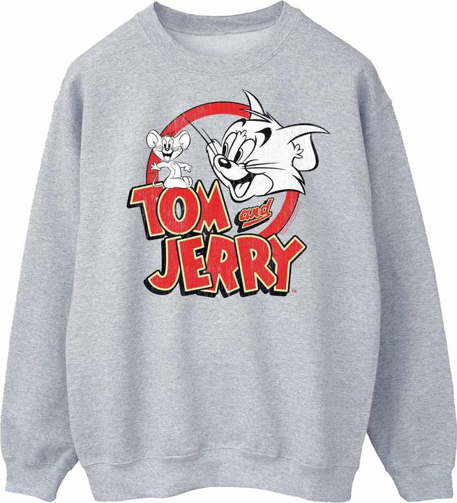 Tom & Jerry Distressed Logo Sweatshirt (S)