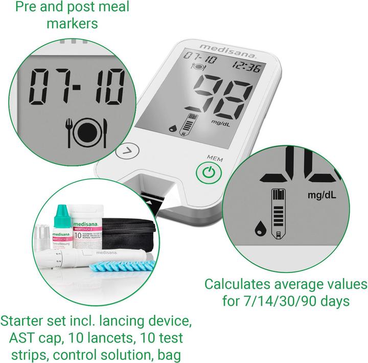 Productafbeelding Medisana MediTouch (Glucosemonitors)