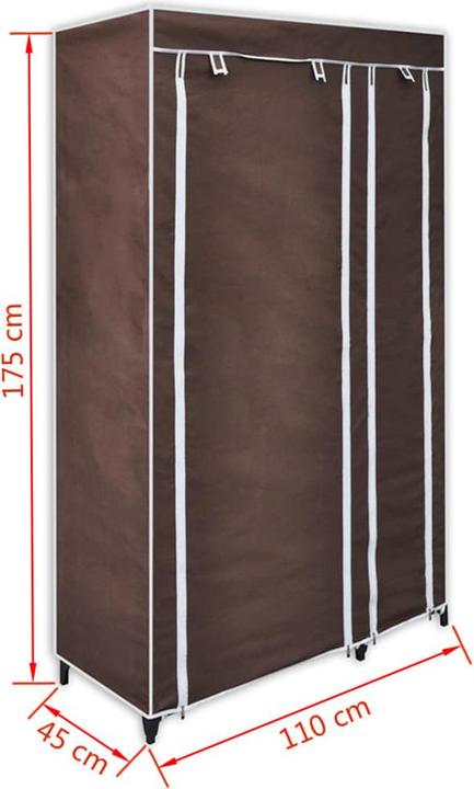 Produktbild VidaXL Stoffschrank (110 x 45 x 175 cm)
