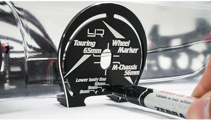 Image du produit Yeah Racing Marqueurs de roues pour carrosseries 1:10