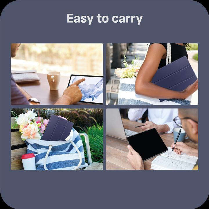 Produktbild Cazy Premium Smart Hülle Kompatibel mit Samsung Galaxy Tab S8+ - Schutz Etui Hülle - Automatischem (Galaxy Tab S8+)