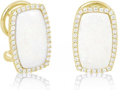 Produktbild Breuning OHRSCHMUCK - E.OPAL WEISS/Brill. 0,396 Ct. H/si (585, - Gold)