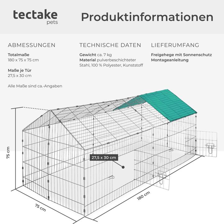Produktbild tectake Freigehege