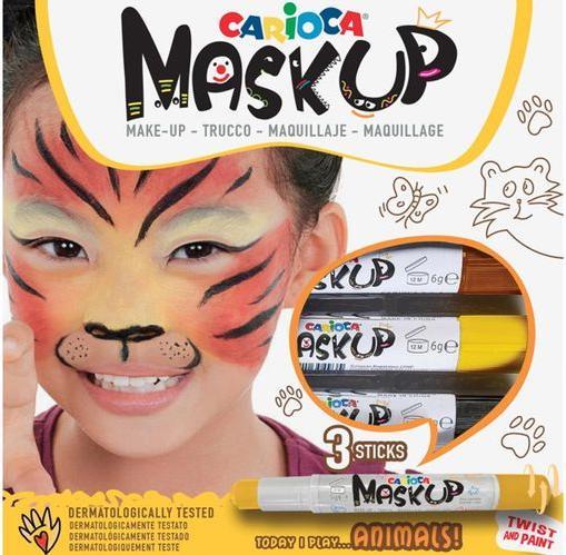 Image du produit Carioca Mack-Up Animals Box 3 pièces, jaune