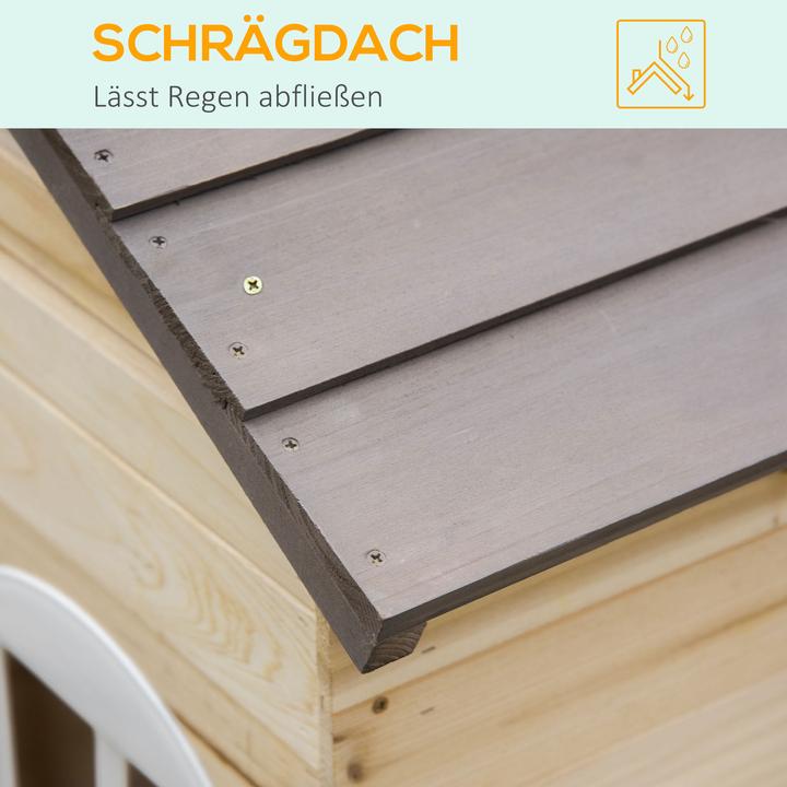 Produktbild Outsunny Kinderspielhaus mit Blumentopfhalter