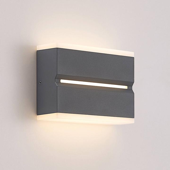 Image du produit Prios Applique d'extérieur LED Itarion, diffuseur blanc opale (670 lm, IP54)