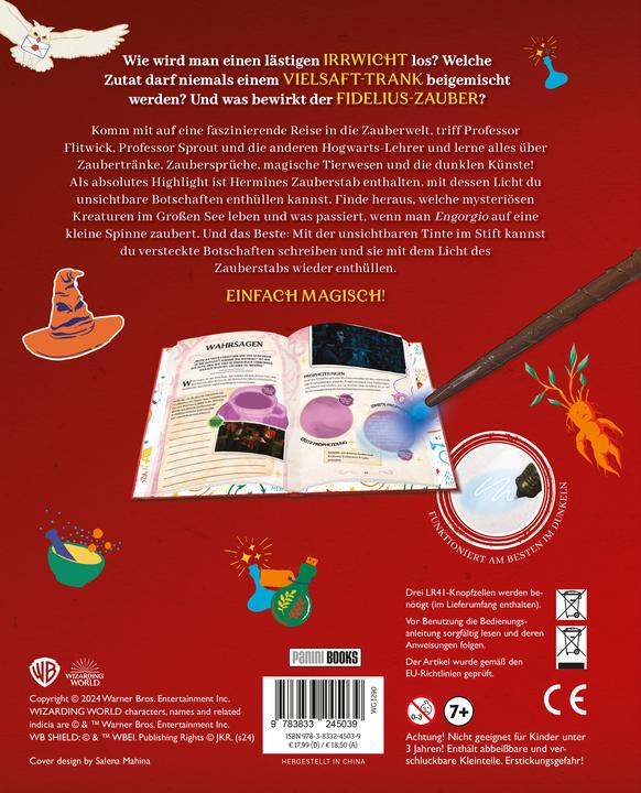 Actual product image Panini Aus den Filmen zu Harry Potter: Zaubersprüche & Zaubertränke (German, Cala Spinner, 2024)