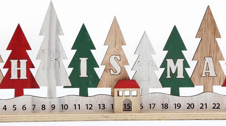 Produktbild Something Different Adventskalender Holz weihnachtliches Design (One Size)