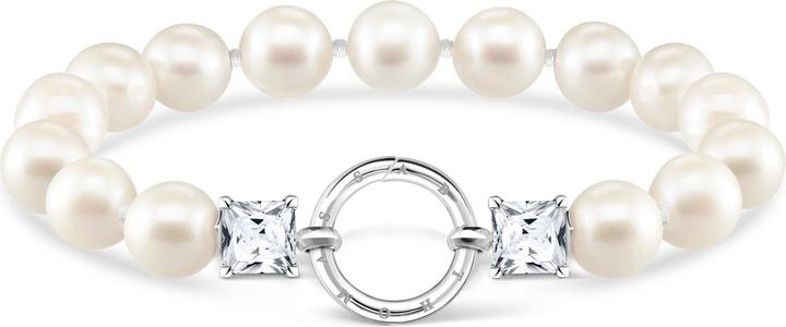 Thomas Sabo Armband Perlen silber (19 cm, 925er Silber)