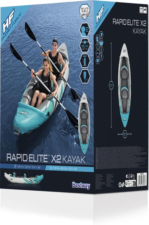 Immagine prodotto Bestway Hydro-Force Kayak Set Rapid Elite X2 312 x 98 x 44 cm (2 pers.)