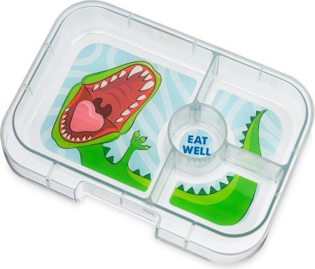 Actual product image Yumbox Panino (4 Unterteilungen) Surf Blue Dino Znüni Lunchbox